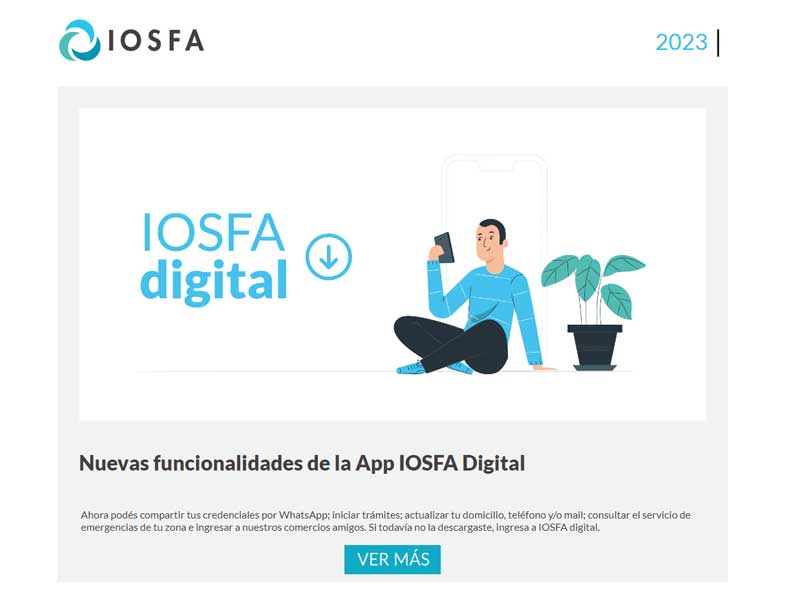  Imagen representativa del Newsletter de IOSFA